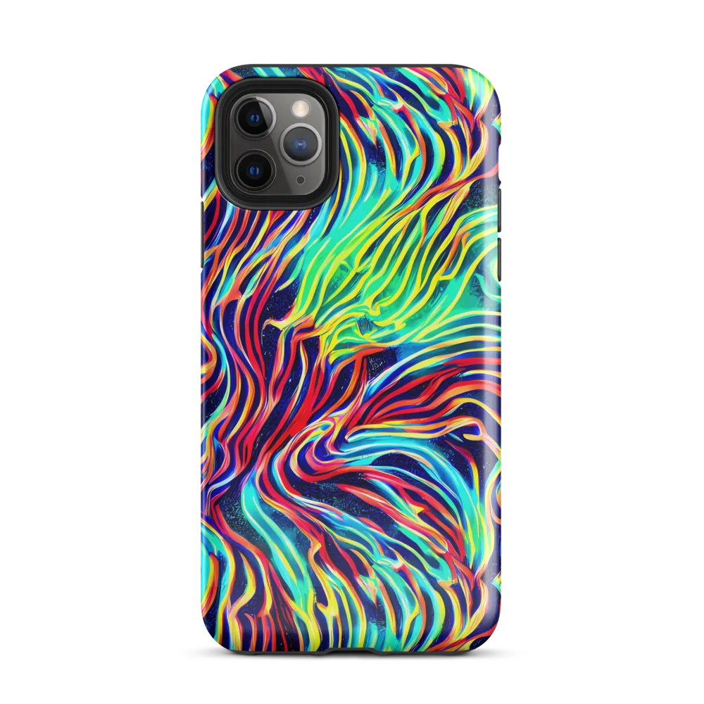 Cobalt Ribbon Reef on Tough Case for iPhone® — Front