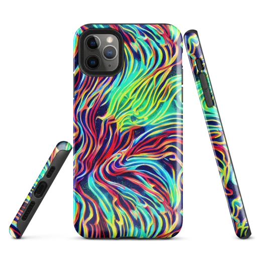 Cobalt Ribbon Reef on a Tough Case for iPhone®