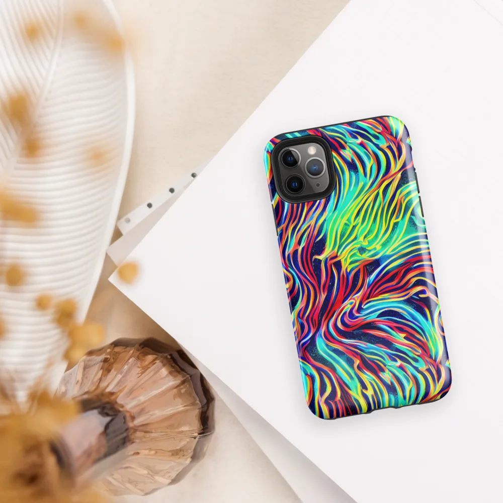 Cobalt Ribbon Reef on Tough Case for iPhone® — Front