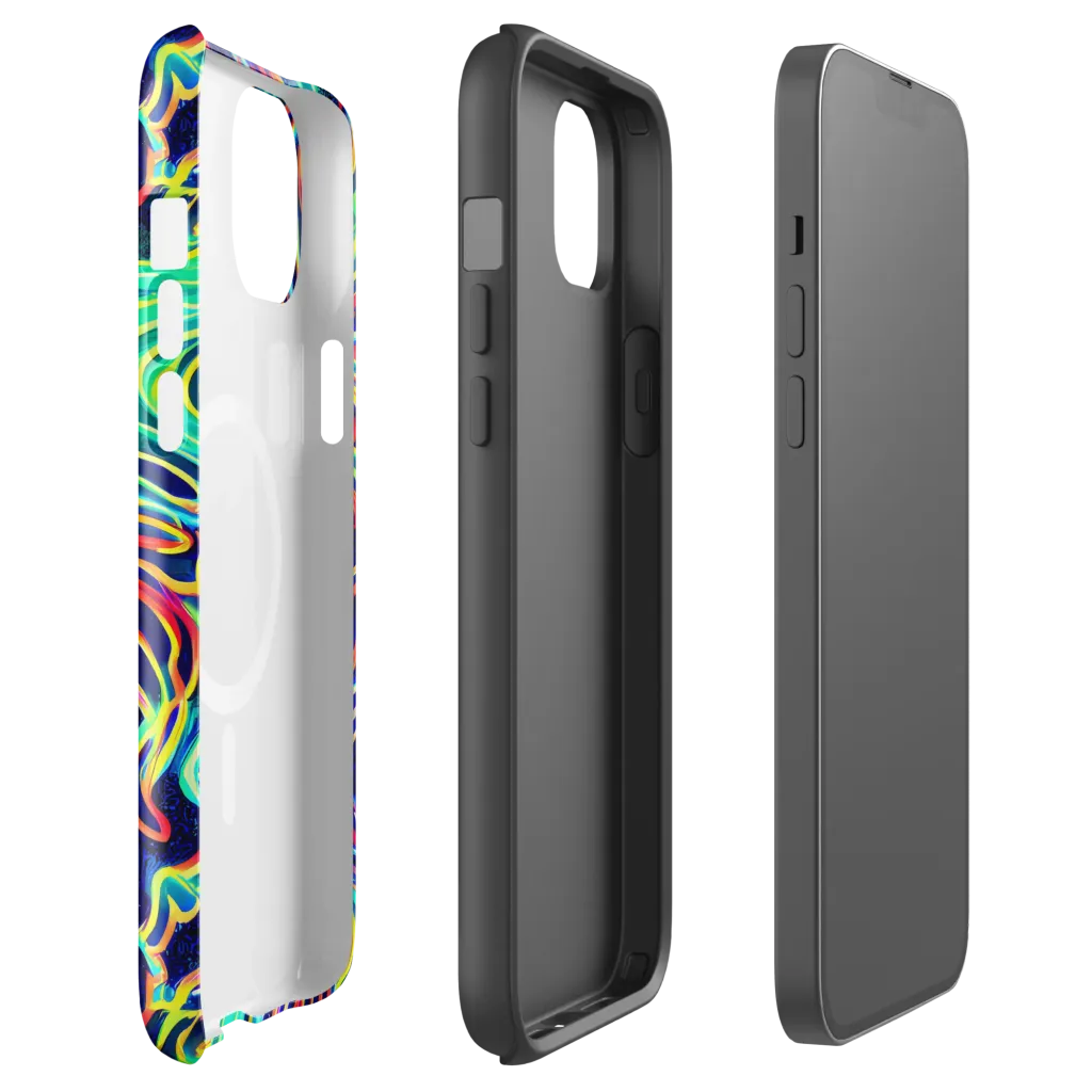 Cobalt Ribbon Reef on MagSafe Tough Case for iPhone® — Front