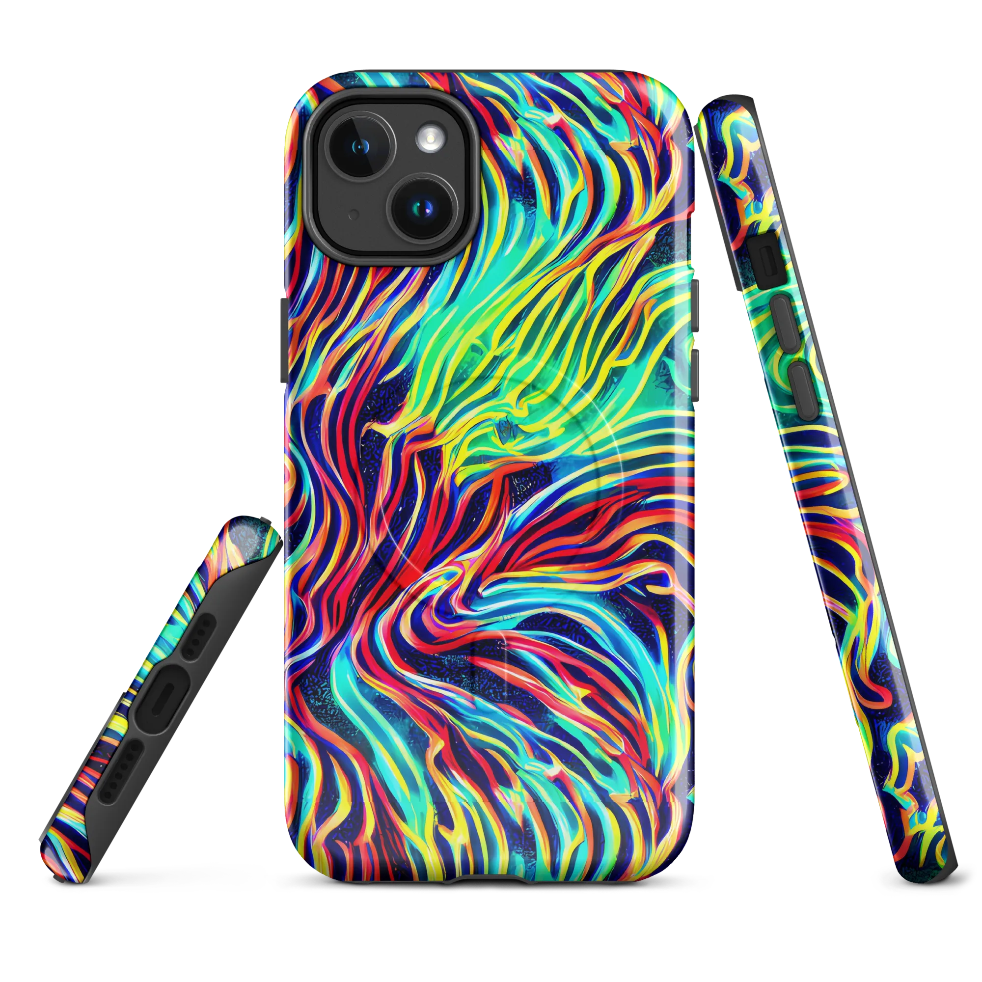 Cobalt Ribbon Reef on MagSafe Tough Case for iPhone® — Front