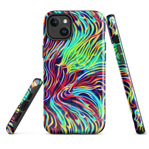 Cobalt Ribbon Reef on a MagSafe Tough Case for iPhone®