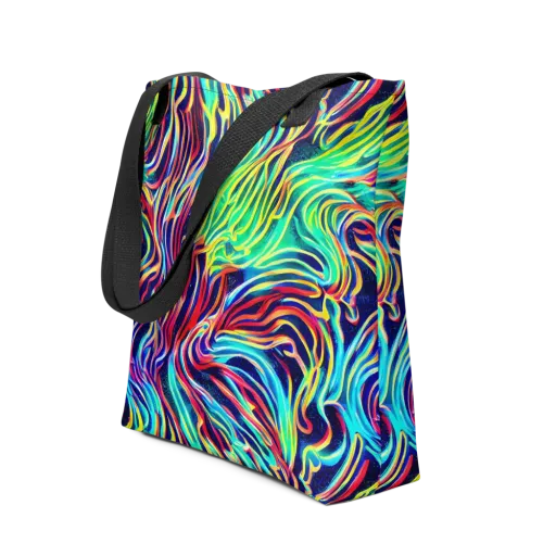 Cobalt Ribbon Reef on a Tote Bag