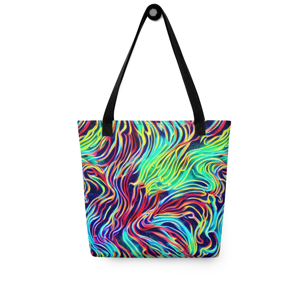 Cobalt Ribbon Reef on Tote Bag — Front