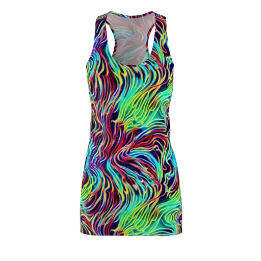 Cobalt Ribbon Reef on a Racerback Dress