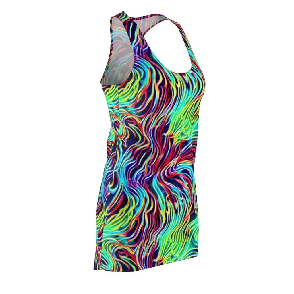 Cobalt Ribbon Reef on Racerback Dress — Front Side