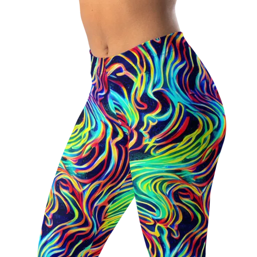 Cobalt Ribbon Reef on a Leggings