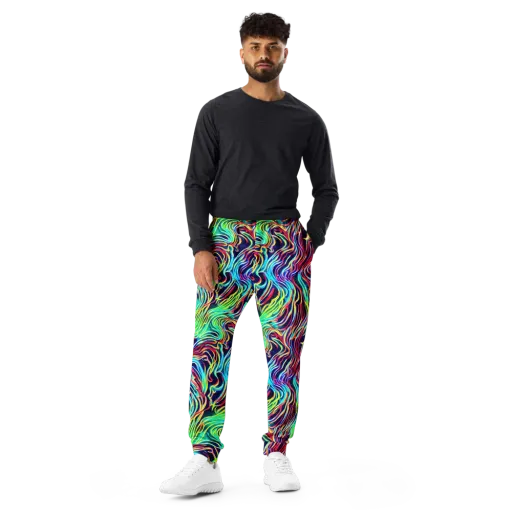 Cobalt Ribbon Reef on a Men's Joggers
