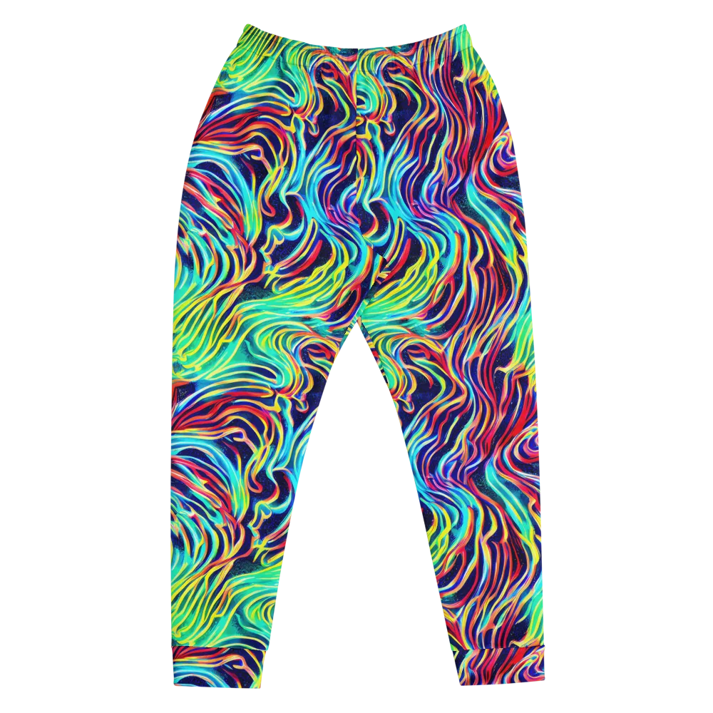 Cobalt Ribbon Reef on Men's Joggers — Front