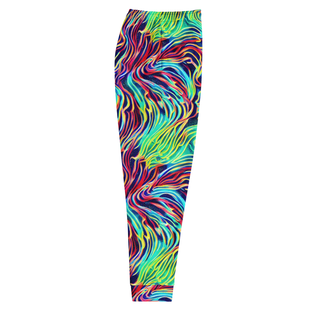 Cobalt Ribbon Reef on Men's Joggers — Right