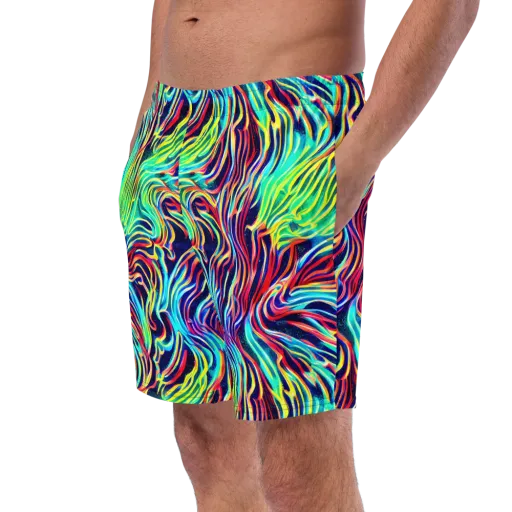 Cobalt Ribbon Reef on a Swim Trunks