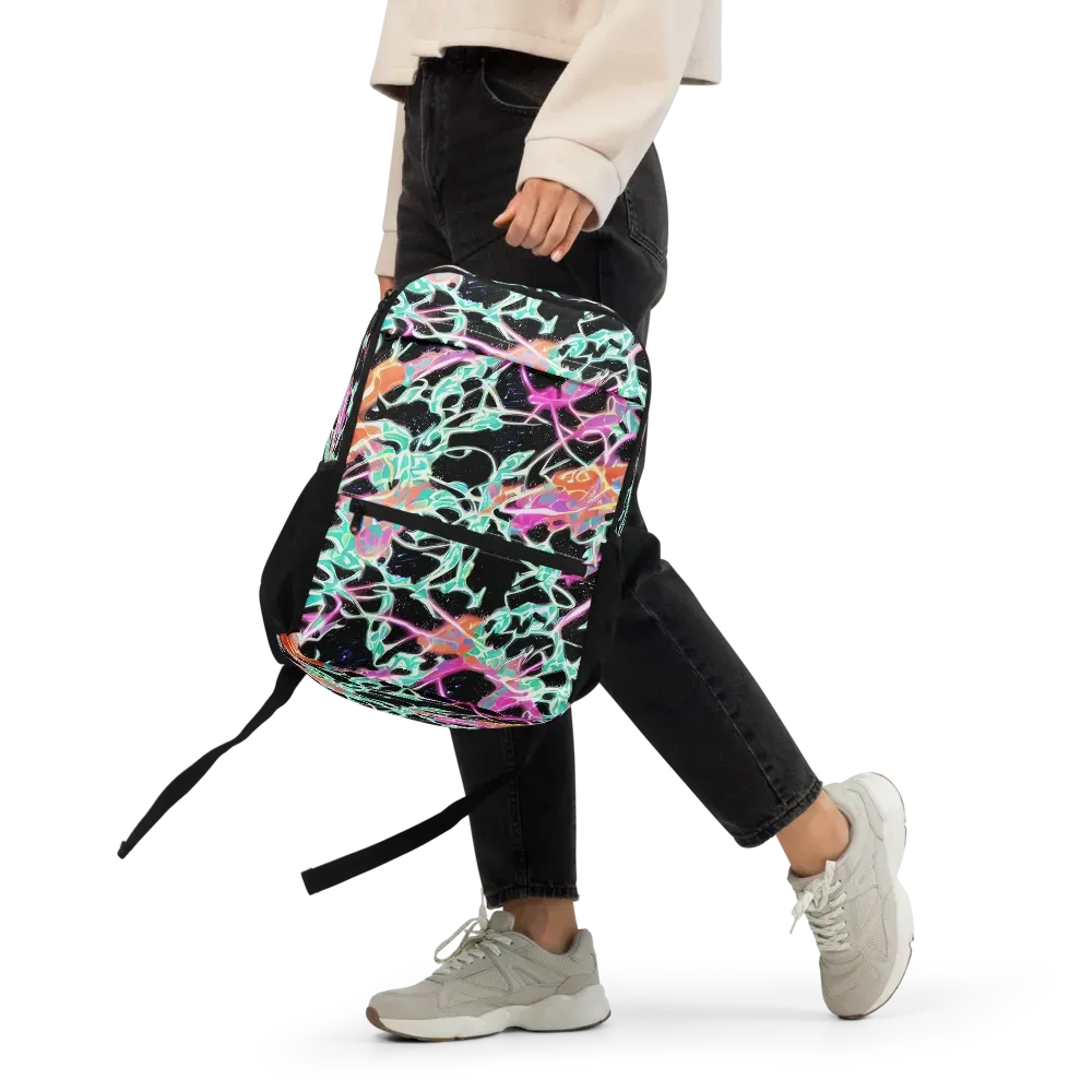 Pixel Lagoon on Utility Backpack — Front