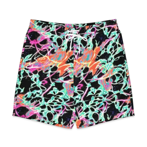 Pixel Lagoon on a Men's Board Shorts