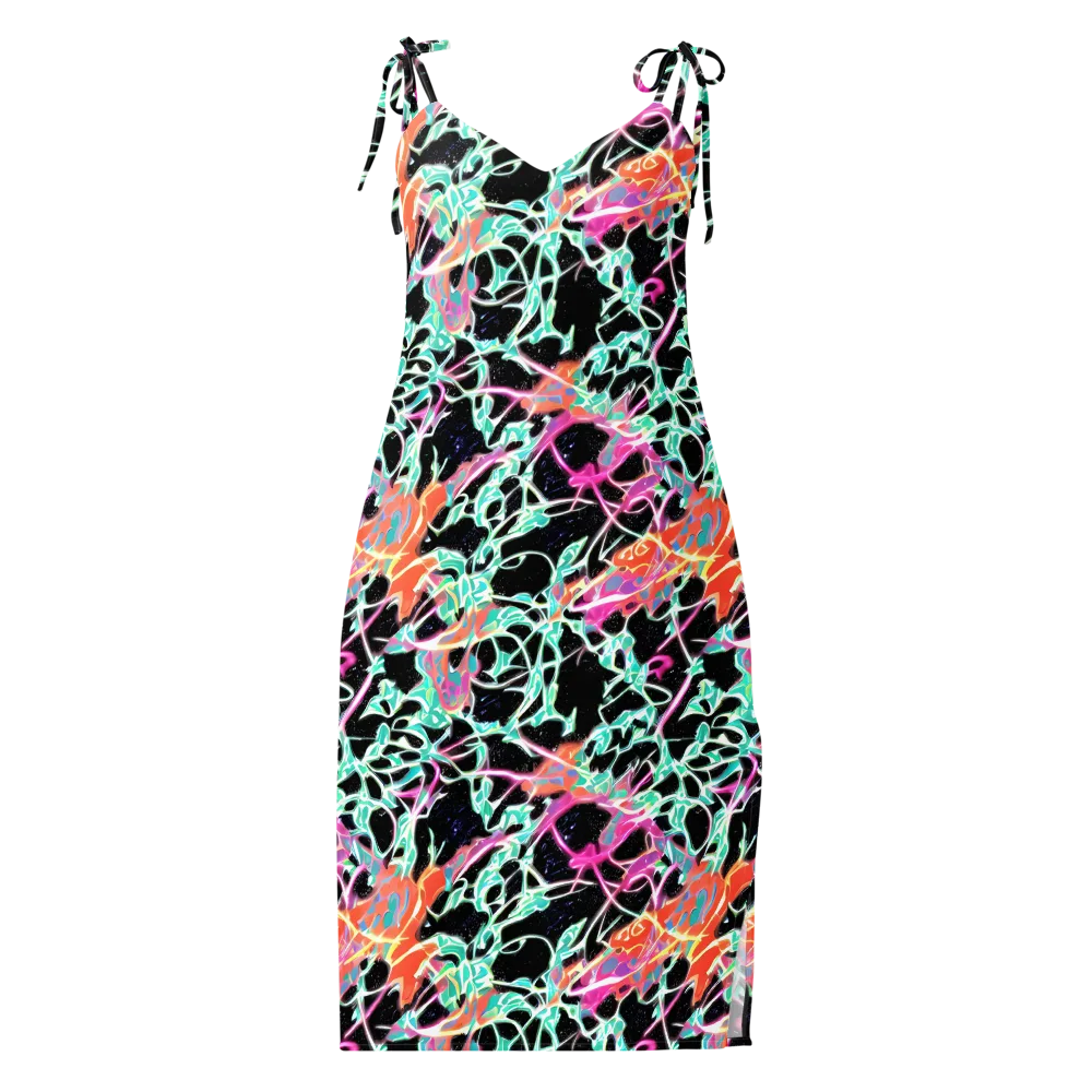 Pixel Lagoon on Slip Dress — Front