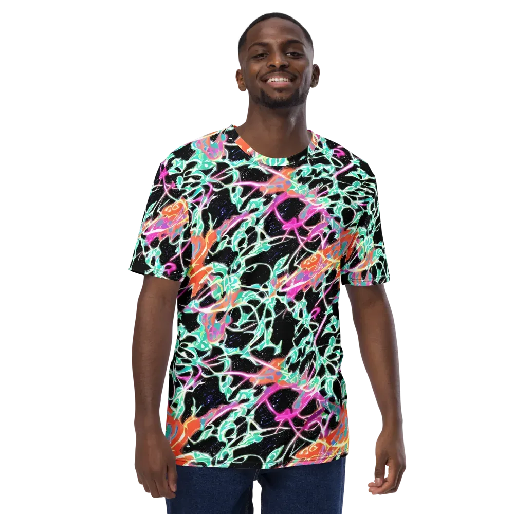 Pixel Lagoon on Men's Crew Neck T-Shirt — Front