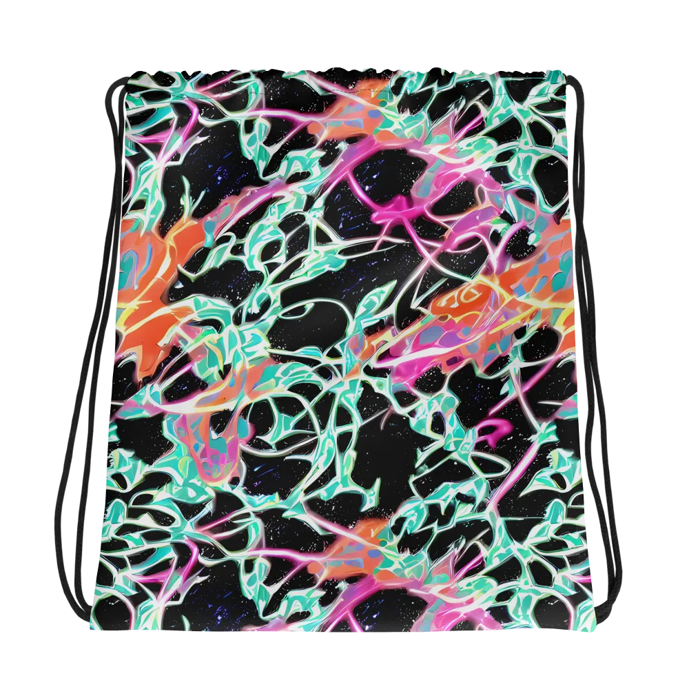 Pixel Lagoon on Drawstring Bag — Photo
