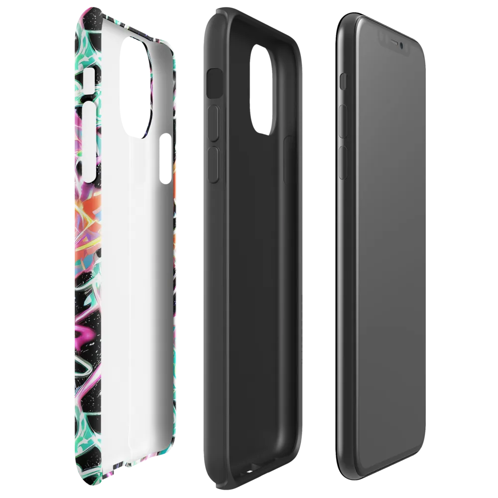 Pixel Lagoon on Tough Case for iPhone® — Right