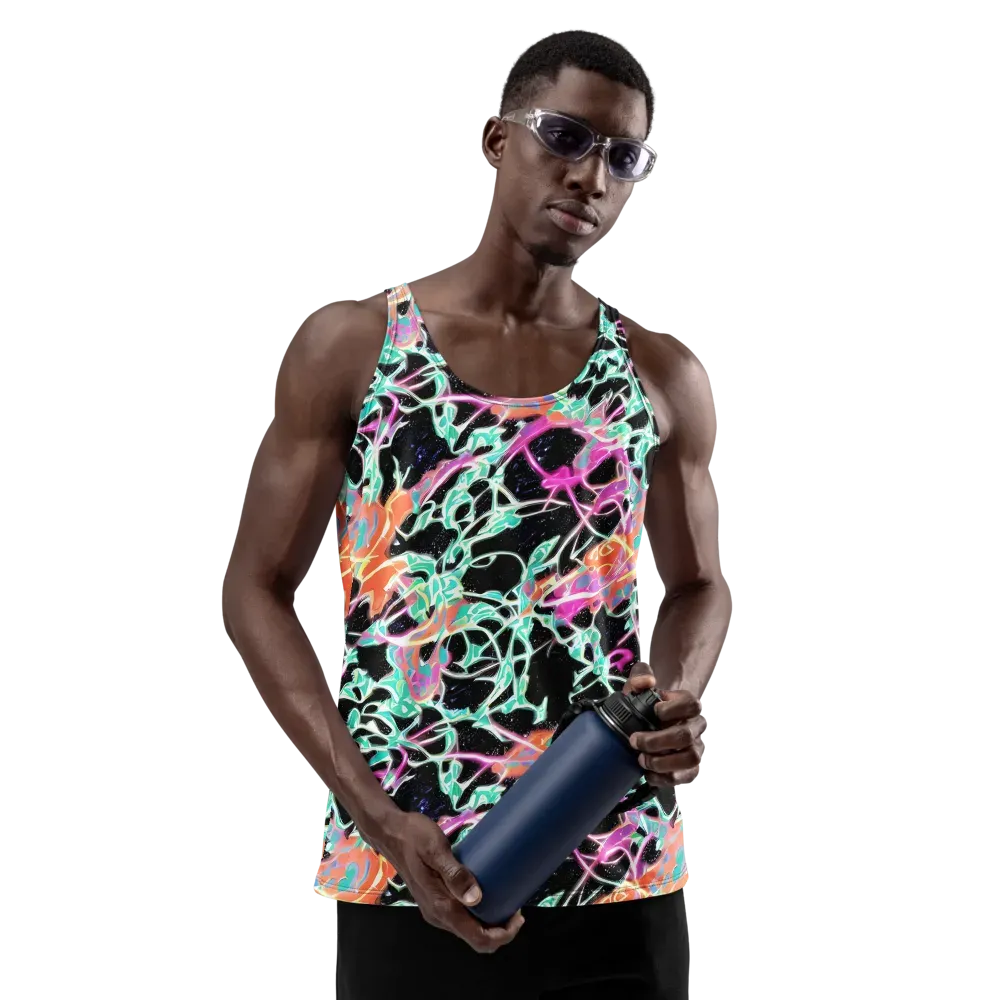 Pixel Lagoon on Men's Tank Top — Front