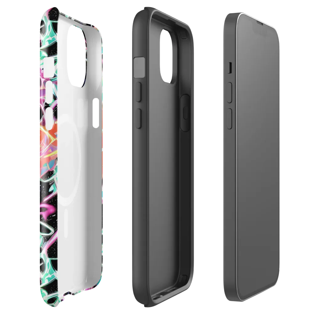 Pixel Lagoon on MagSafe Tough Case for iPhone® — Front