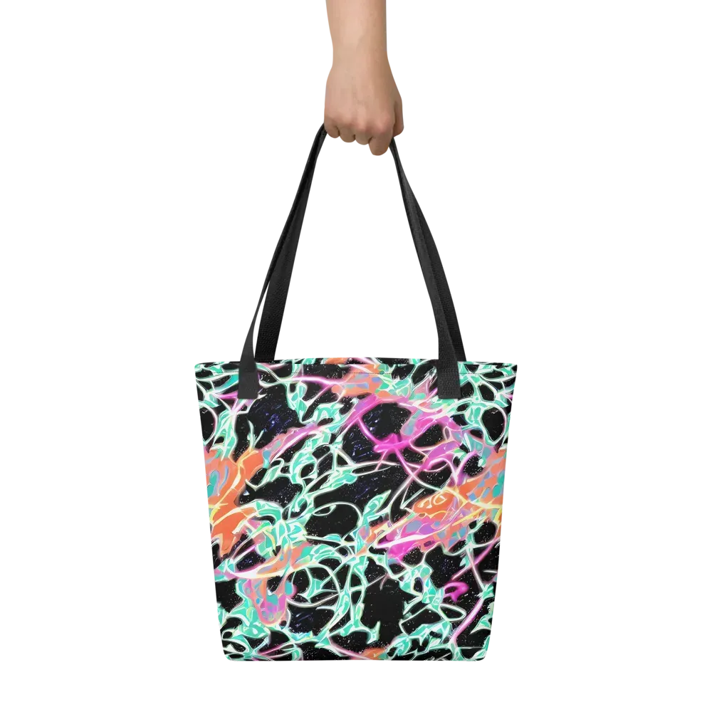 Pixel Lagoon on Tote Bag — Front