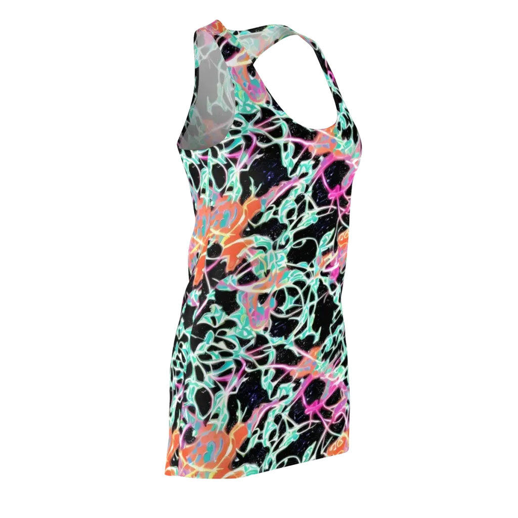 Pixel Lagoon on Racerback Dress — Front Side