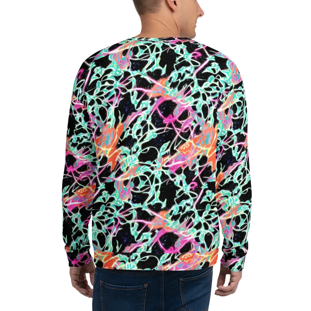 Pixel Lagoon on Sweatshirt — Back