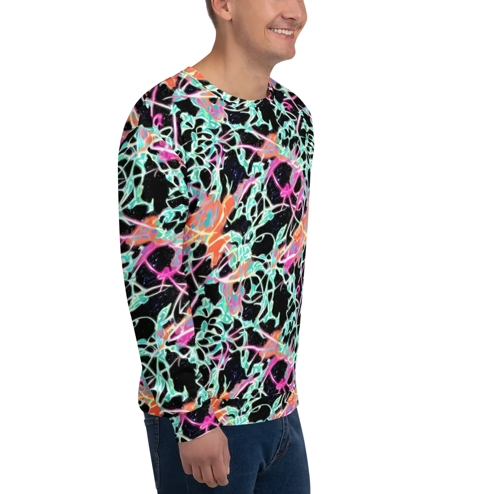 Pixel Lagoon on Sweatshirt — Right Front
