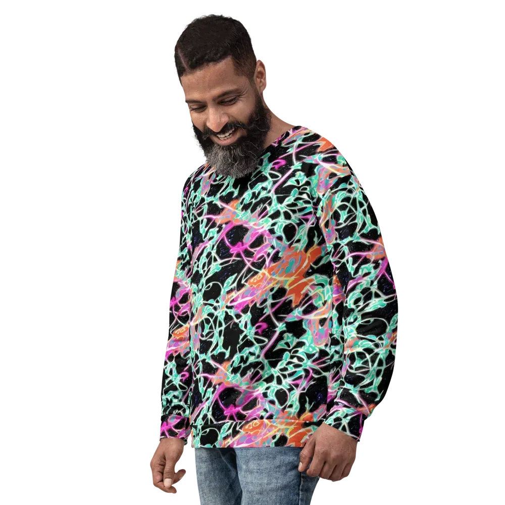 Pixel Lagoon on Sweatshirt — Left Front