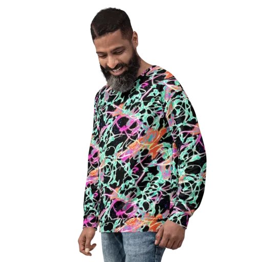 Pixel Lagoon on a Sweatshirt