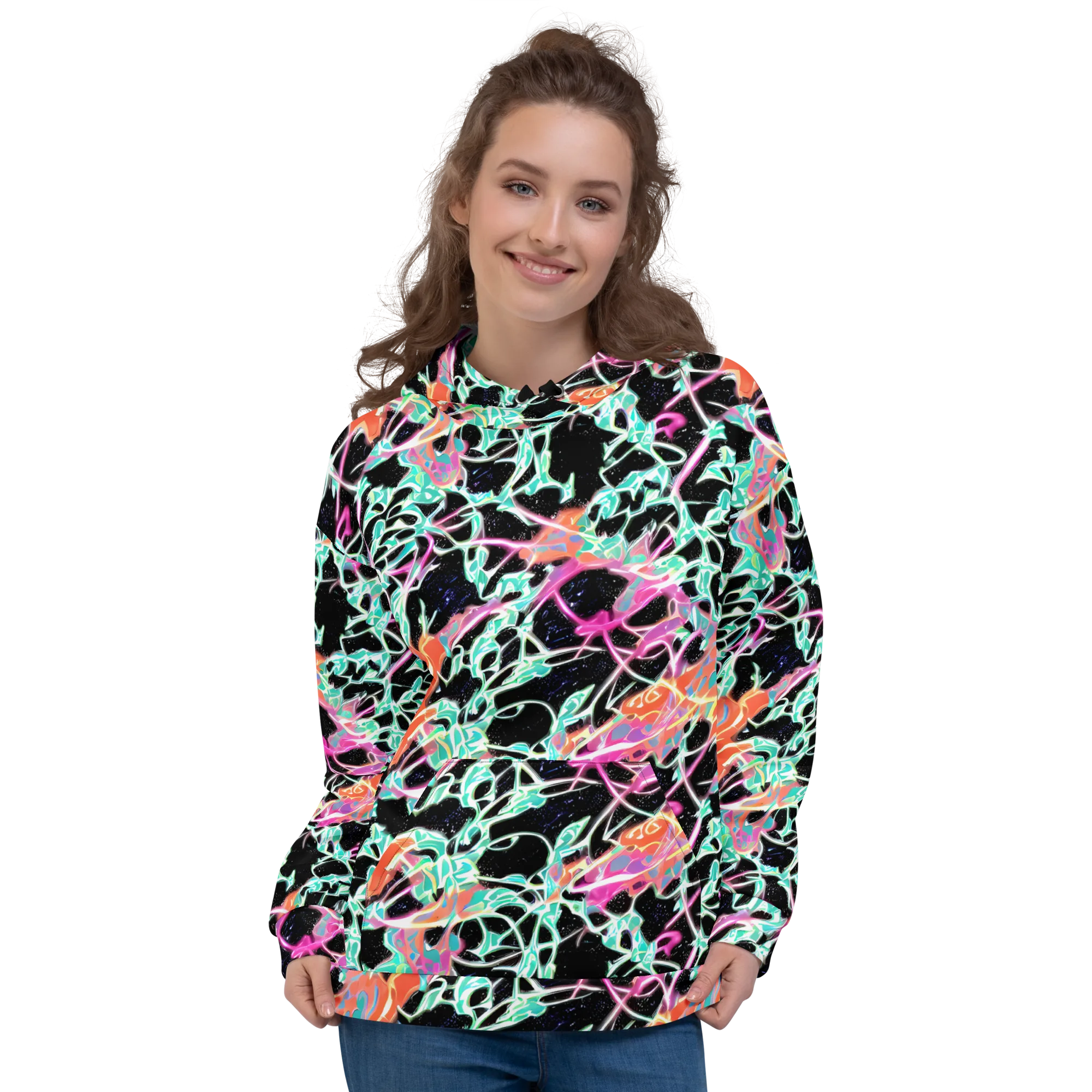Pixel Lagoon on Hoodie — Front