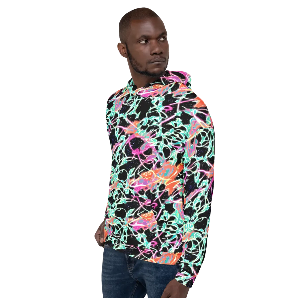 Pixel Lagoon on Hoodie — Left