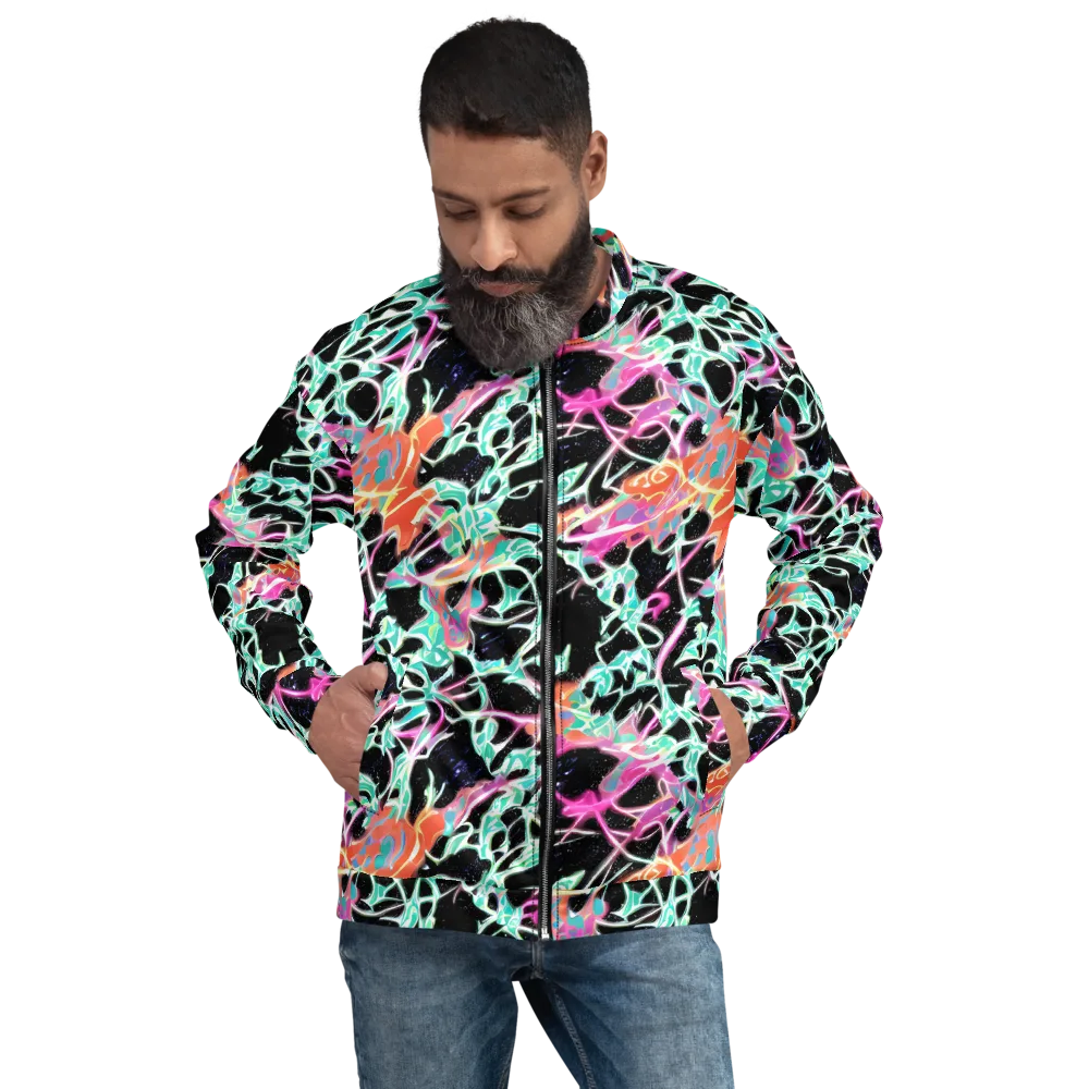 Pixel Lagoon on Bomber Jacket — Front