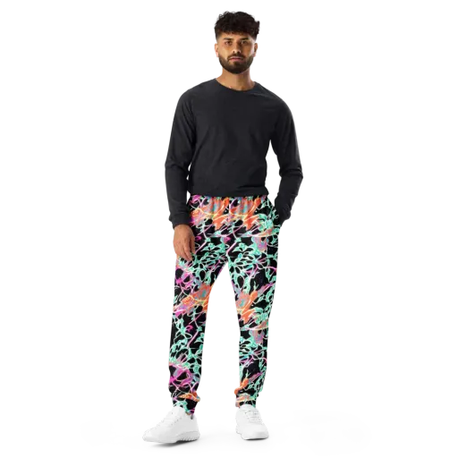 Pixel Lagoon on a Men's Joggers