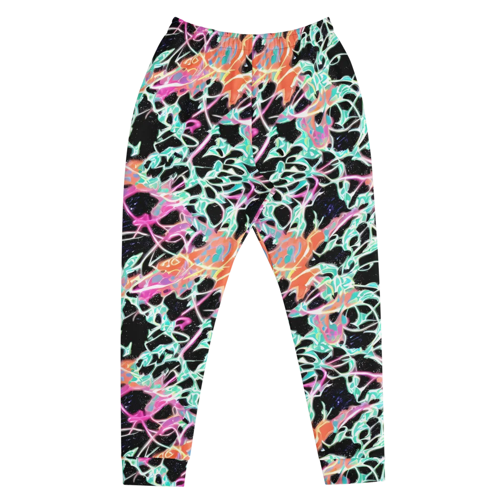 Pixel Lagoon on Men's Joggers — Front