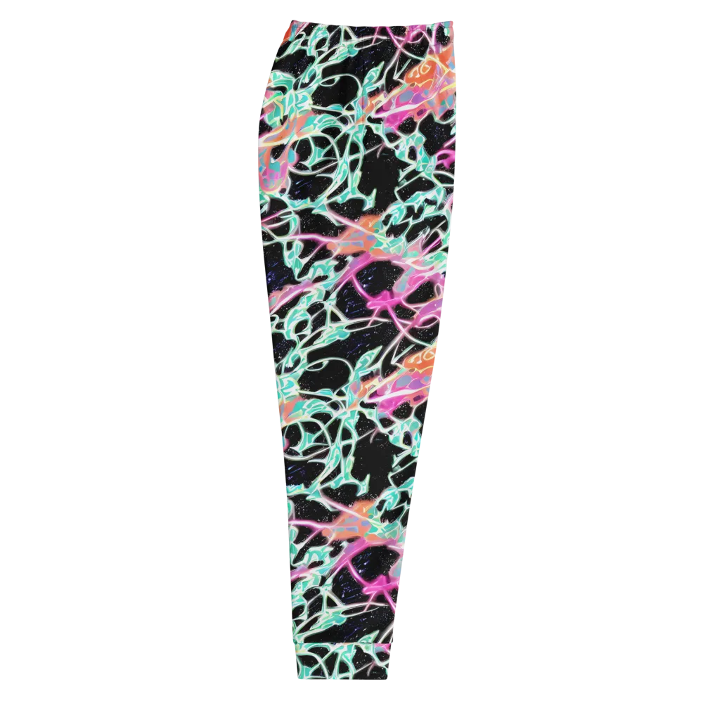 Pixel Lagoon on Men's Joggers — Right