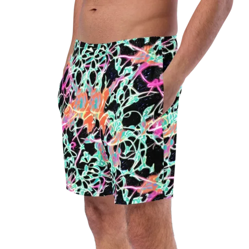 Pixel Lagoon on a Swim Trunks