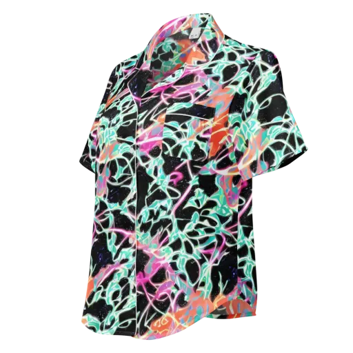 Pixel Lagoon on a Women's Short Sleeve Pajama Top