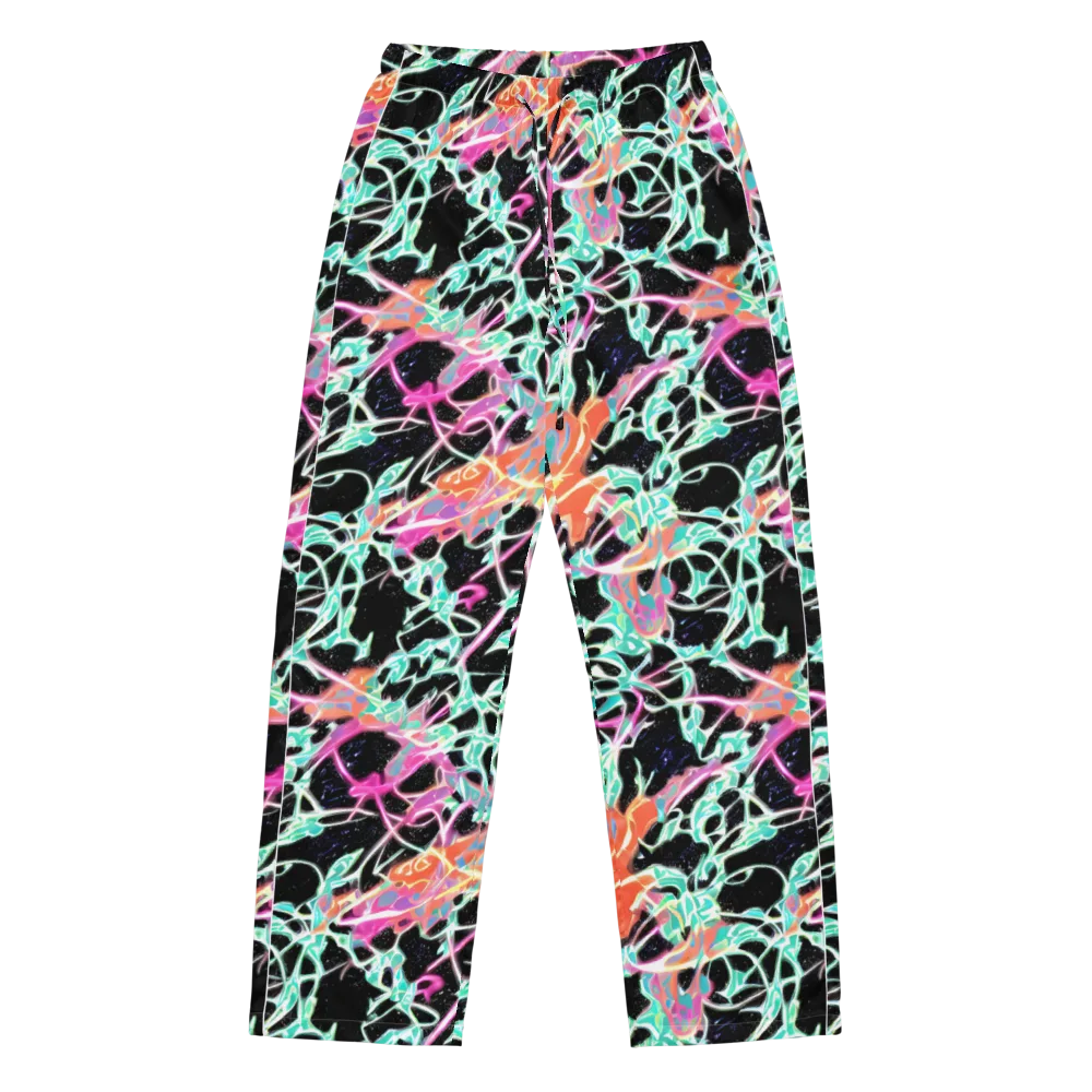 Pixel Lagoon on Women's Pajama Pants — Front