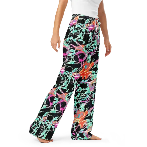 Pixel Lagoon on a Women's Pajama Pants