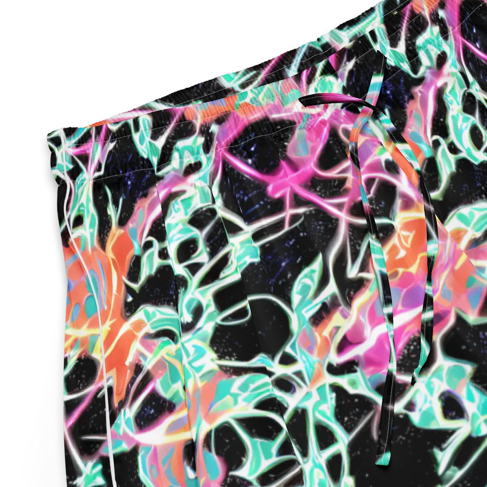 Pixel Lagoon on Women's Pajama Shorts — Product details