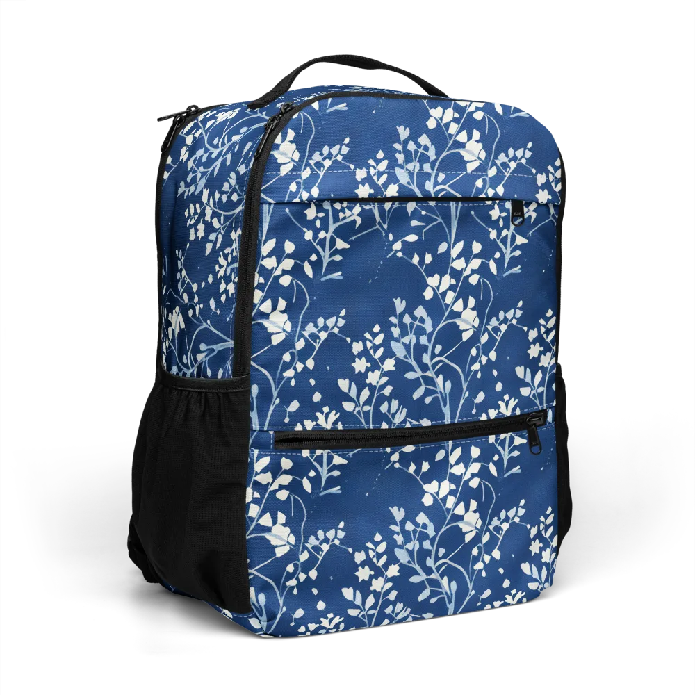 Indigo Reverie on Utility Backpack — Right Front
