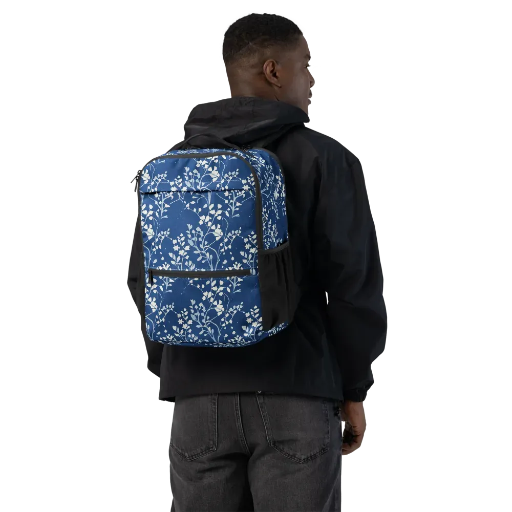 Indigo Reverie on Utility Backpack — Back