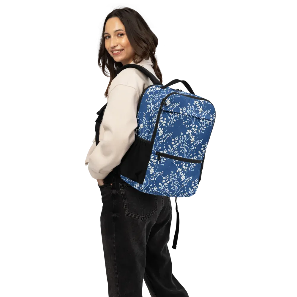 Indigo Reverie on Utility Backpack — Back