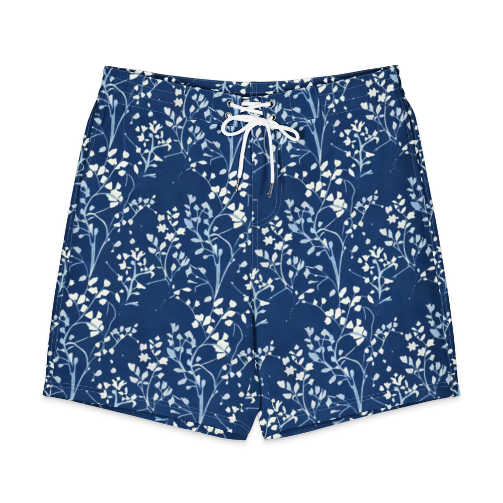 Indigo Reverie on Men's Board Shorts — Front
