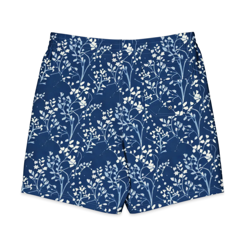 Indigo Reverie on Men's Board Shorts — Back
