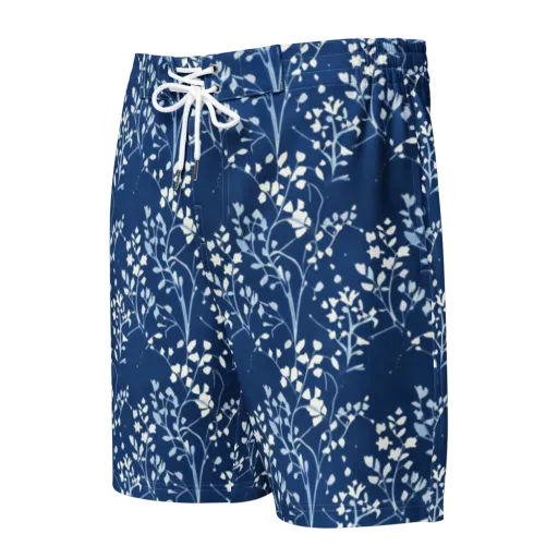 Indigo Reverie on a Men's Board Shorts