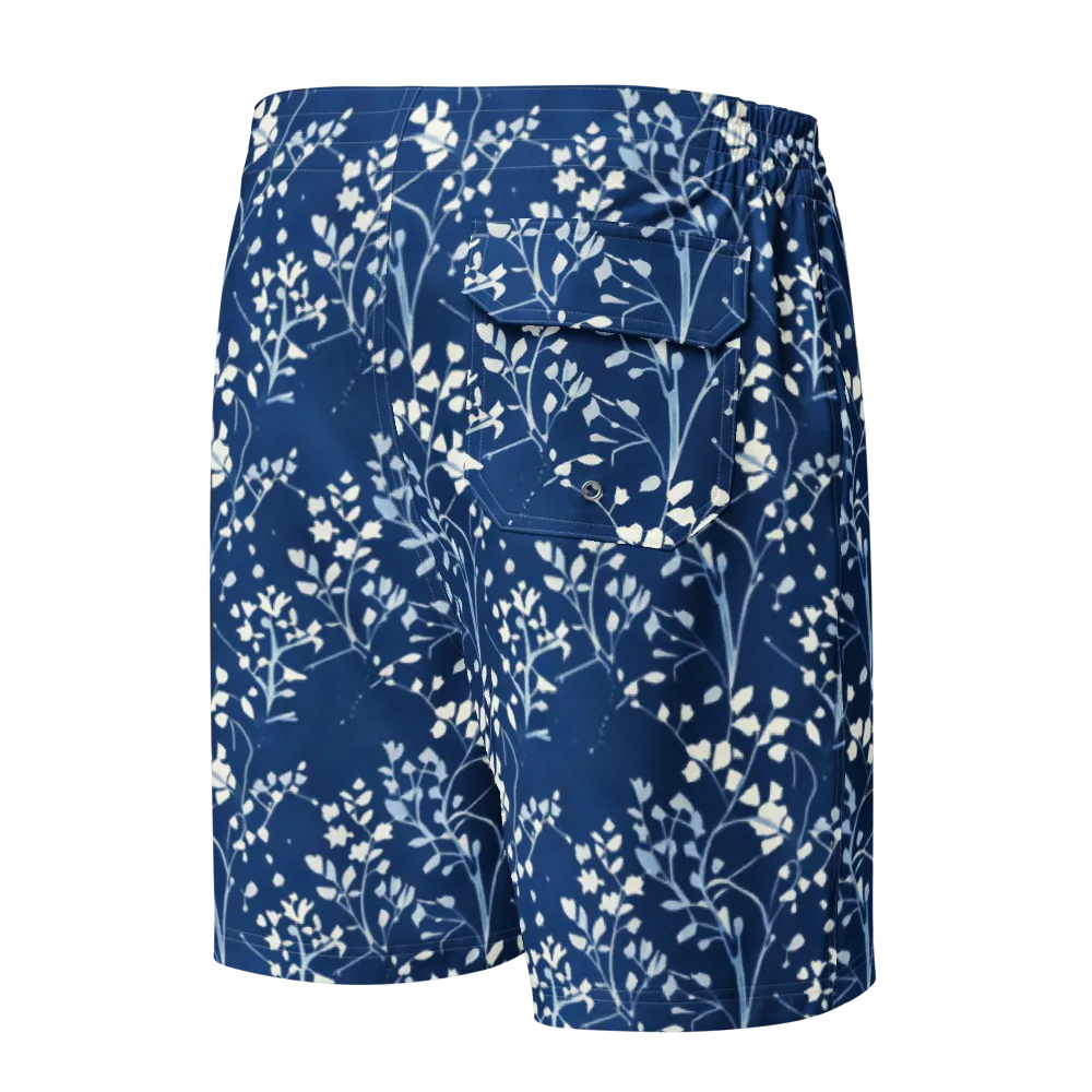 Indigo Reverie on Men's Board Shorts — Back