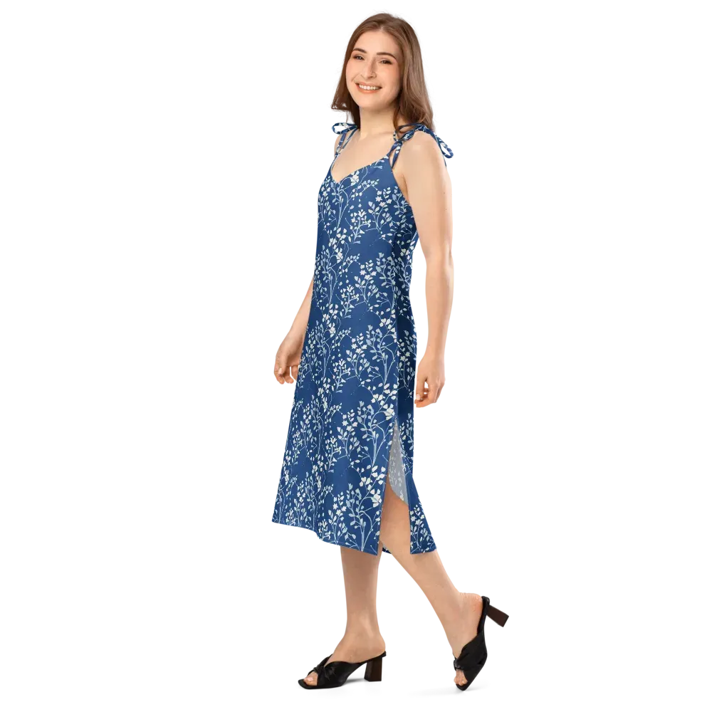 Indigo Reverie on Slip Dress — Left Front