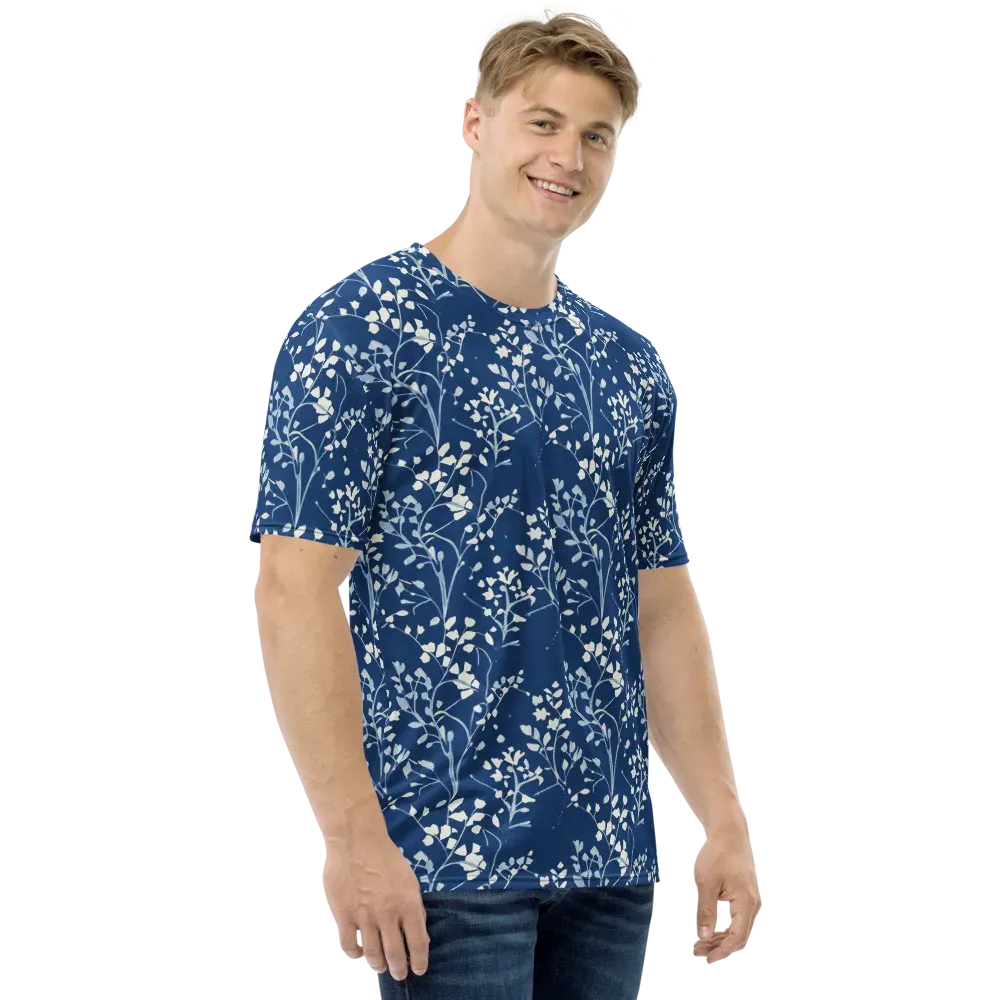 Indigo Reverie on Men's Crew Neck T-Shirt — Right