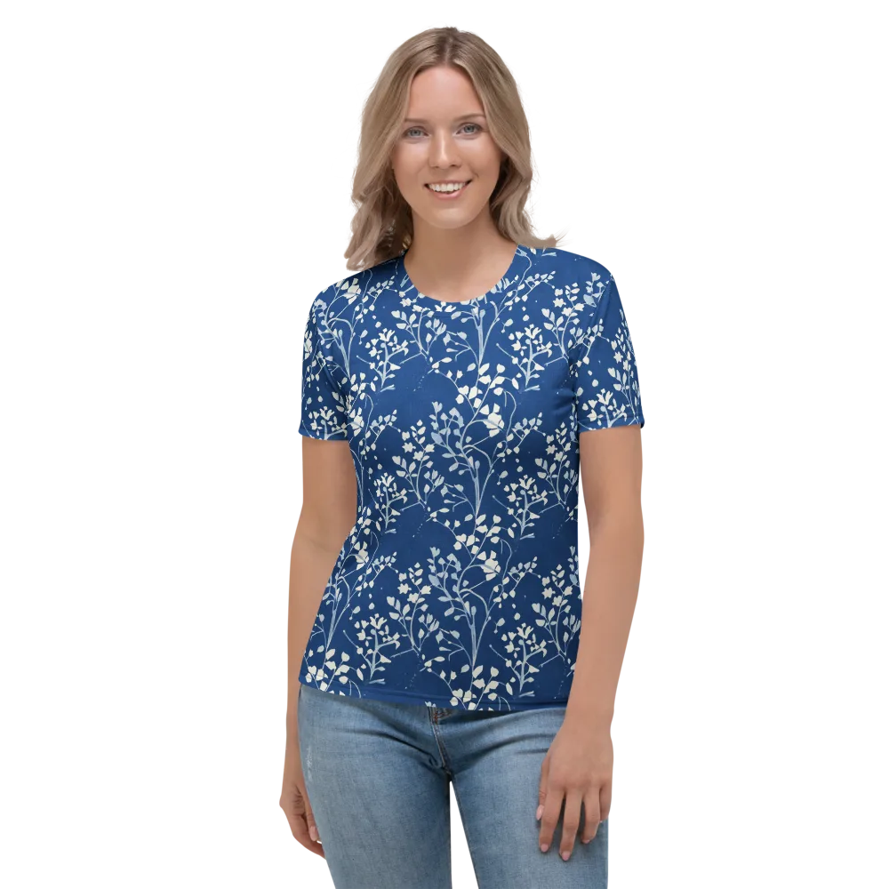 Indigo Reverie on Women's Crew Neck T-Shirt — Front